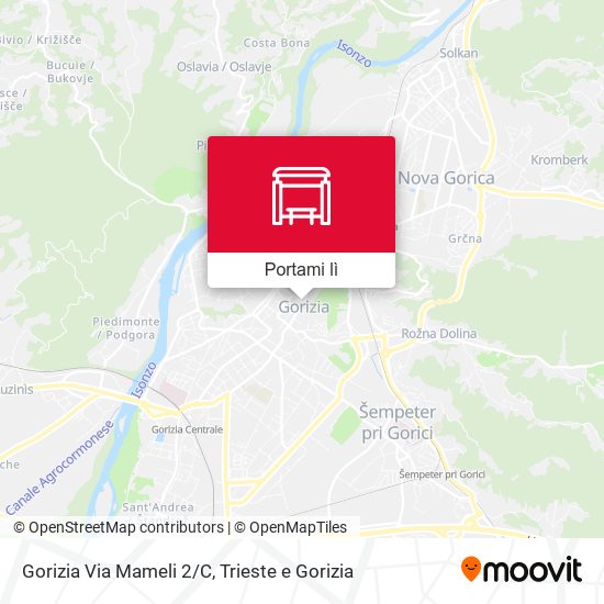 Mappa Gorizia Via Mameli 2/C