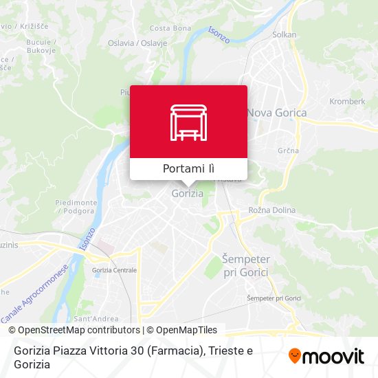 Mappa Gorizia Piazza Vittoria 30 (Farmacia)