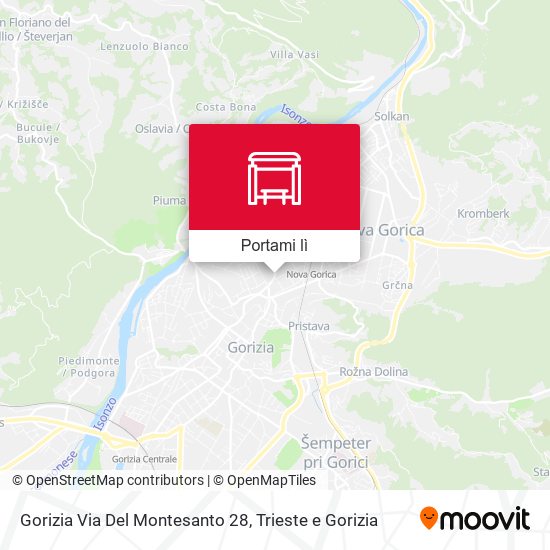 Mappa Gorizia Via Del Montesanto 28