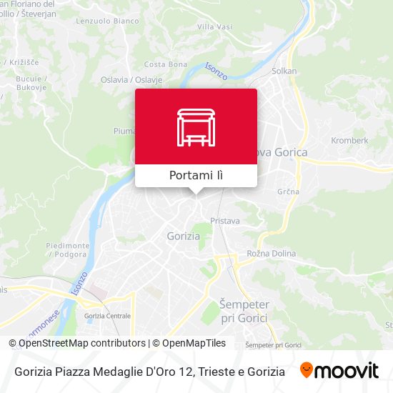 Mappa Gorizia Piazza Medaglie D'Oro 12