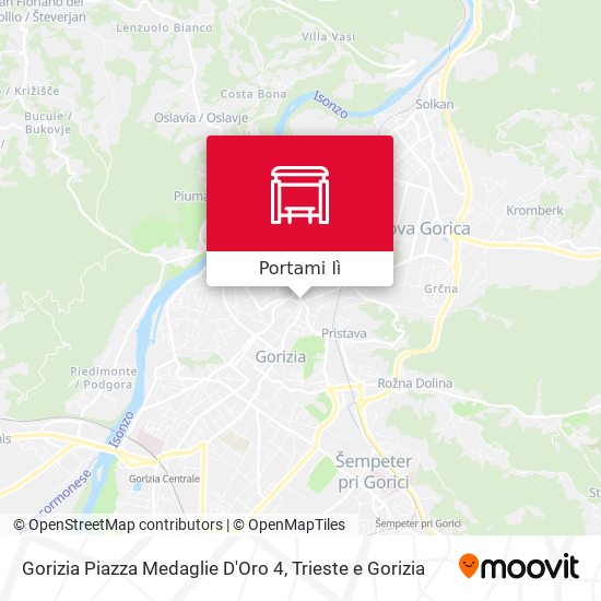 Mappa Gorizia Piazza Medaglie D'Oro 4