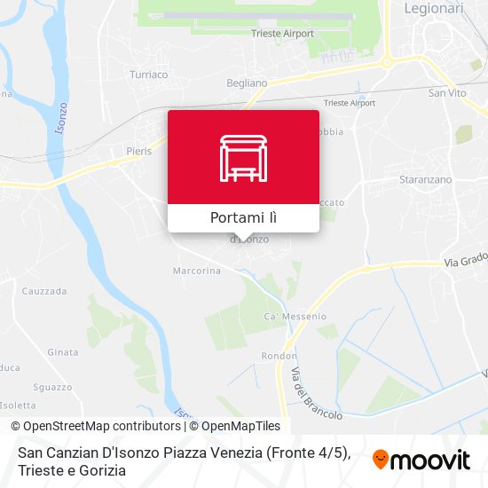 Mappa San Canzian D'Isonzo Piazza Venezia (Fronte 4 / 5)
