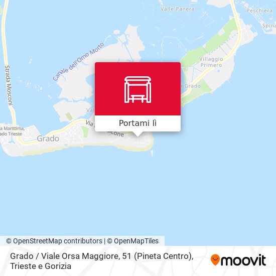 Mappa Grado / Viale Orsa Maggiore, 51 (Pineta Centro)