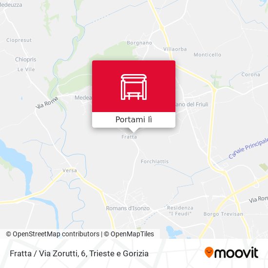 Mappa Fratta / Via Zorutti, 6