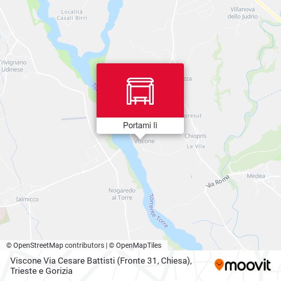 Mappa Viscone Via Cesare Battisti (Fronte 31, Chiesa)