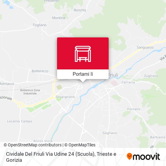 Mappa Cividale Del Friuli Via Udine 24 (Scuola)