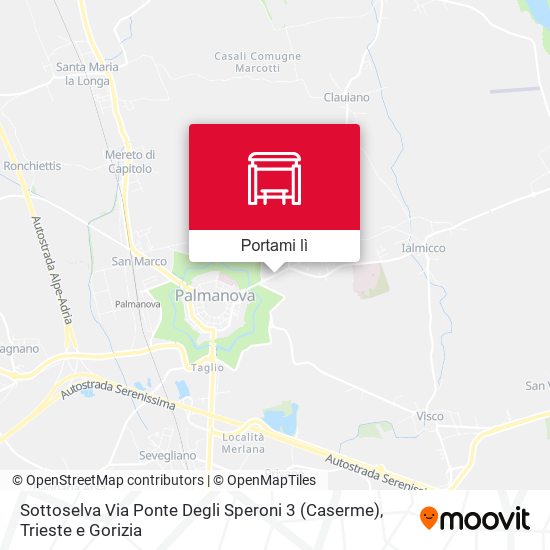 Mappa Sottoselva Via Ponte Degli Speroni 3 (Caserme)