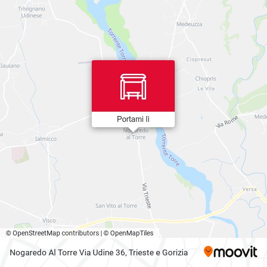 Mappa Nogaredo Al Torre Via Udine 36