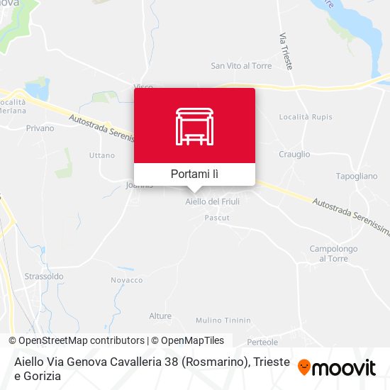 Mappa Aiello Via Genova Cavalleria 38 (Rosmarino)