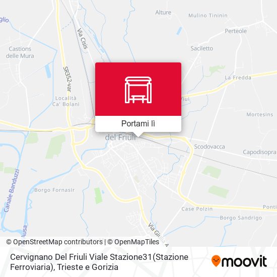 Mappa Cervignano Del Friuli Viale Stazione31(Stazione Ferroviaria)