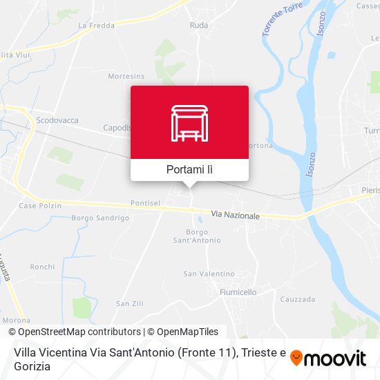 Mappa Villa Vicentina Via Sant'Antonio (Fronte 11)