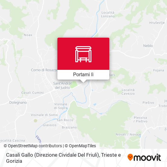 Mappa Casali Gallo (Direzione Cividale Del Friuli)