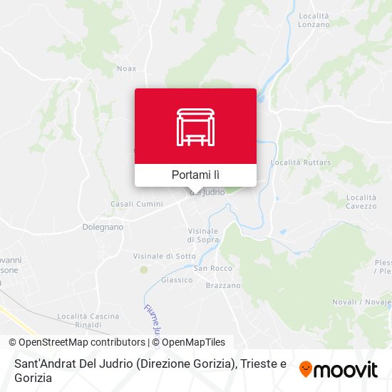 Mappa Sant'Andrat Del Judrio (Direzione Gorizia)