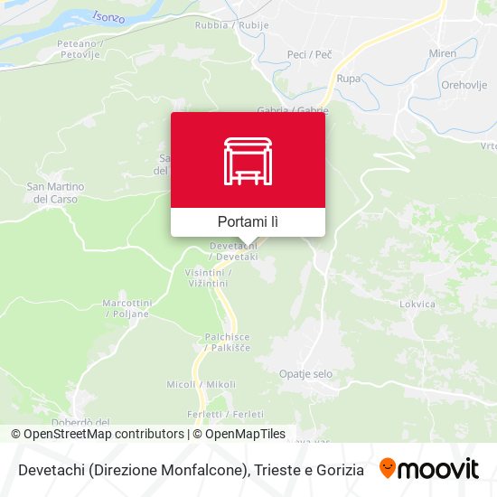 Mappa Devetachi (Direzione Monfalcone)