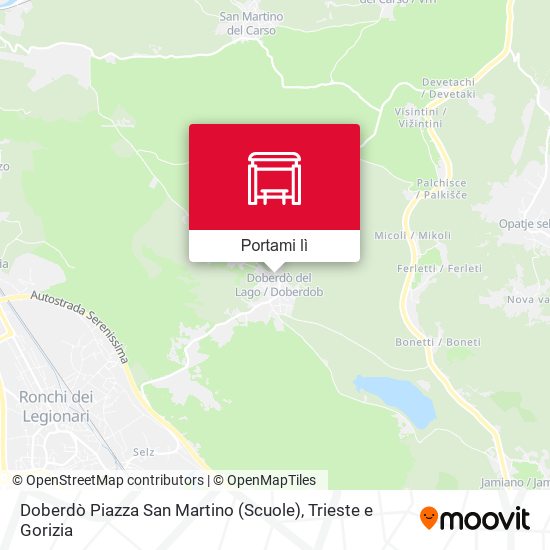 Mappa Doberdò Piazza San Martino (Scuole)