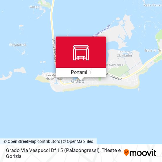 Mappa Grado Via Vespucci Df 15 (Palacongressi)