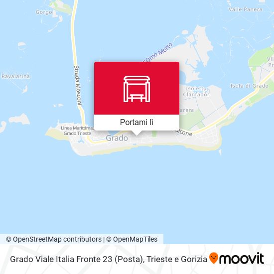 Mappa Grado Viale Italia Fronte 23 (Posta)