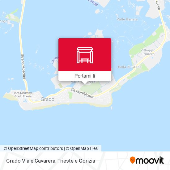 Mappa Grado Viale Cavarera