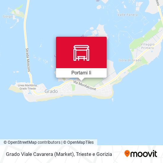Mappa Grado Viale Cavarera (Market)
