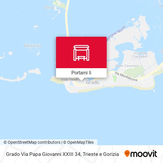 Mappa Grado Via Papa Giovanni XXIII 34
