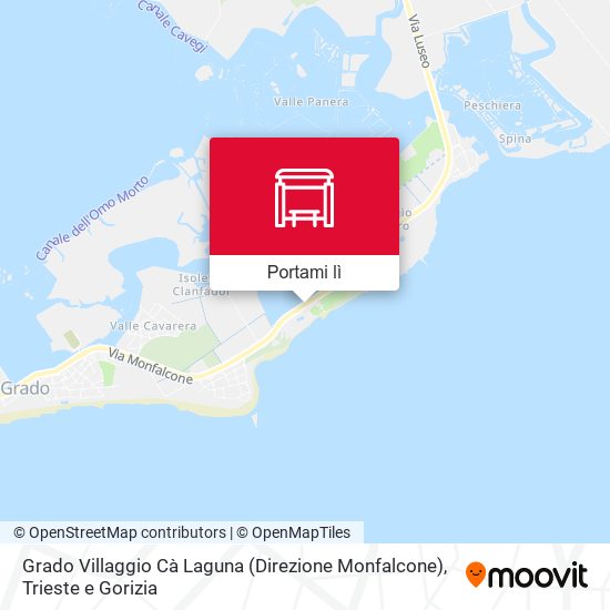 Mappa Grado Villaggio Cà Laguna (Direzione Monfalcone)