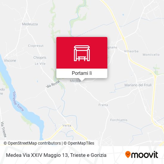 Mappa Medea Via XXIV Maggio 13