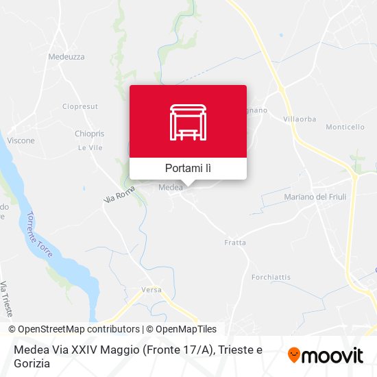 Mappa Medea Via XXIV Maggio (Fronte 17 / A)