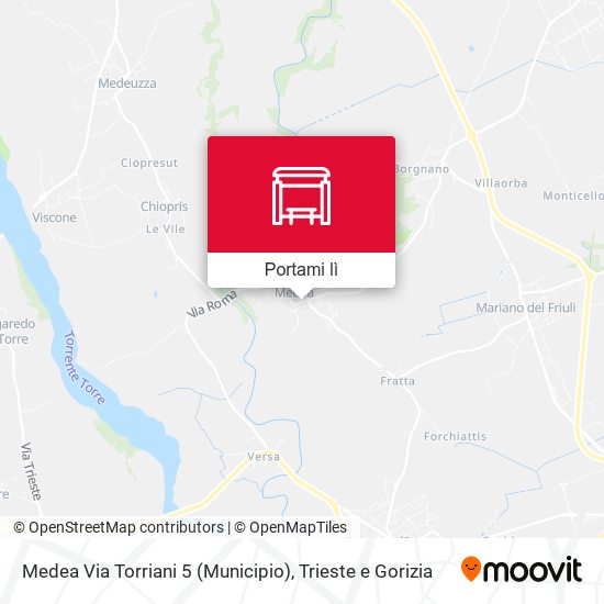Mappa Medea Via Torriani 5 (Municipio)