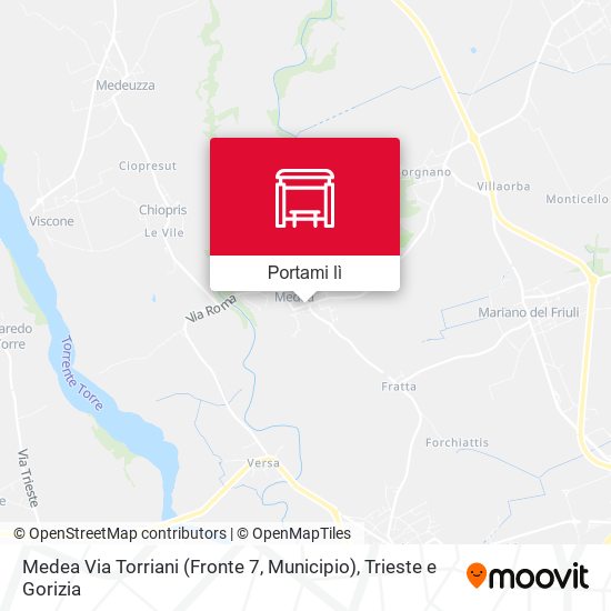 Mappa Medea Via Torriani (Fronte 7, Municipio)