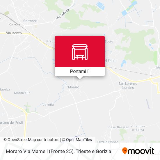 Mappa Moraro Via Mameli (Fronte 25)