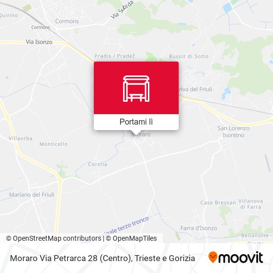 Mappa Moraro Via Petrarca 28 (Centro)