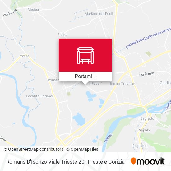 Mappa Romans D'Isonzo Viale Trieste 20