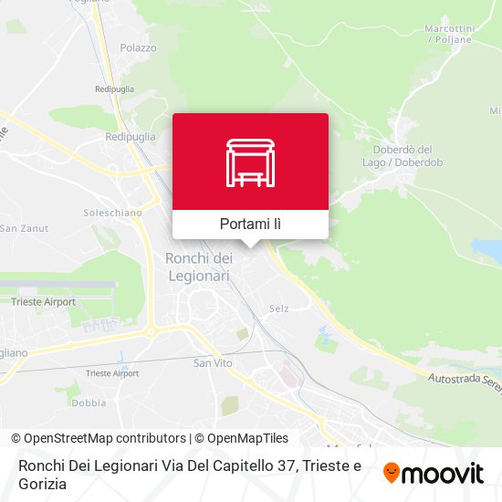 Mappa Ronchi Dei Legionari Via Del Capitello 37