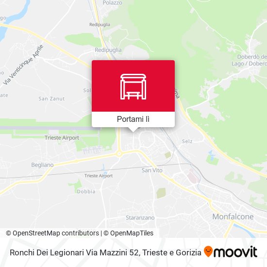 Mappa Ronchi Dei Legionari Via Mazzini 52