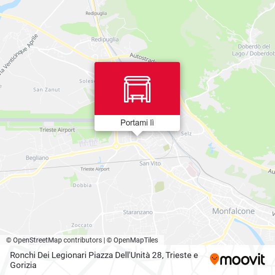 Mappa Ronchi Dei Legionari Piazza Dell'Unità 28