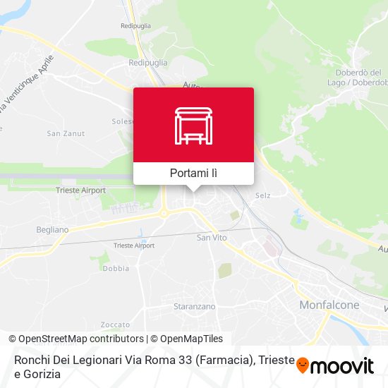 Mappa Ronchi Dei Legionari Via Roma 33 (Farmacia)