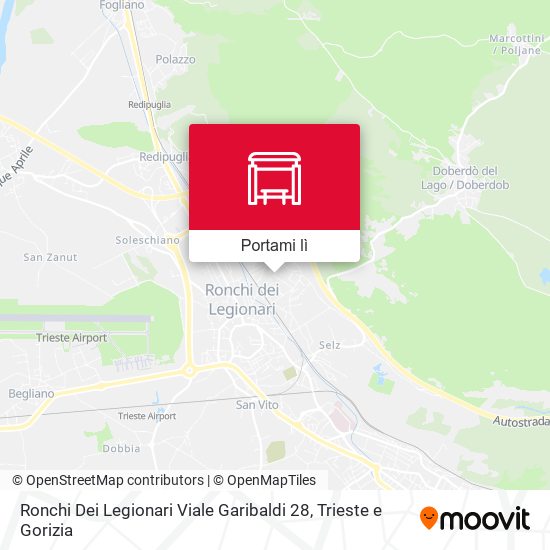 Mappa Ronchi Dei Legionari Viale Garibaldi 28