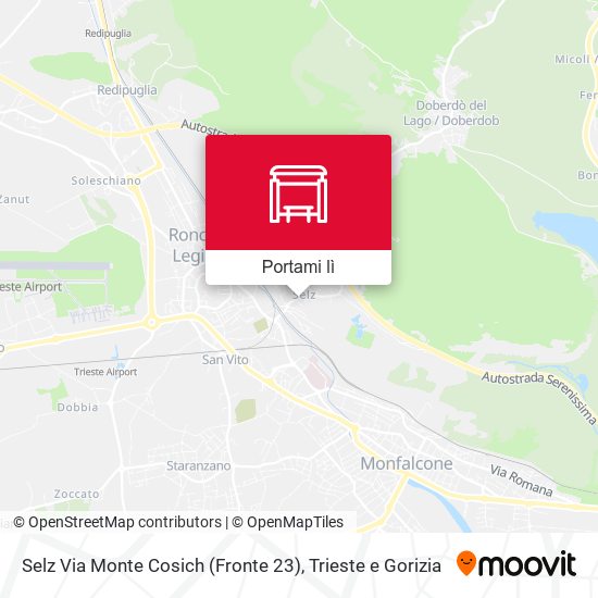 Mappa Selz Via Monte Cosich (Fronte 23)