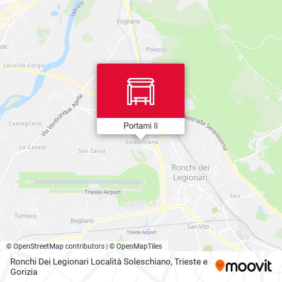 Mappa Ronchi Dei Legionari Località Soleschiano