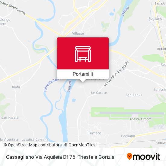 Mappa Cassegliano Via Aquileia Df 76