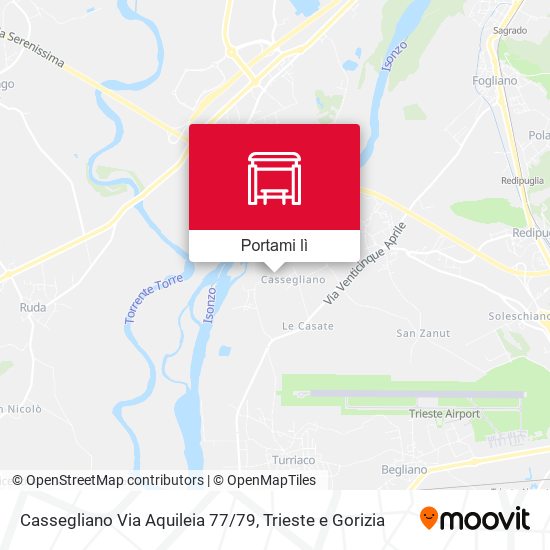 Mappa Cassegliano Via Aquileia 77/79