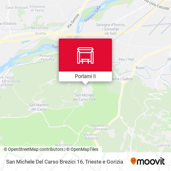 Mappa San Michele Del Carso Brezici 16
