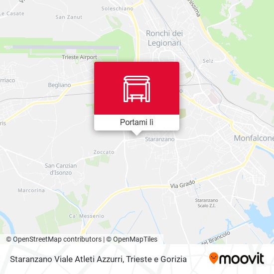 Mappa Staranzano Viale Atleti Azzurri