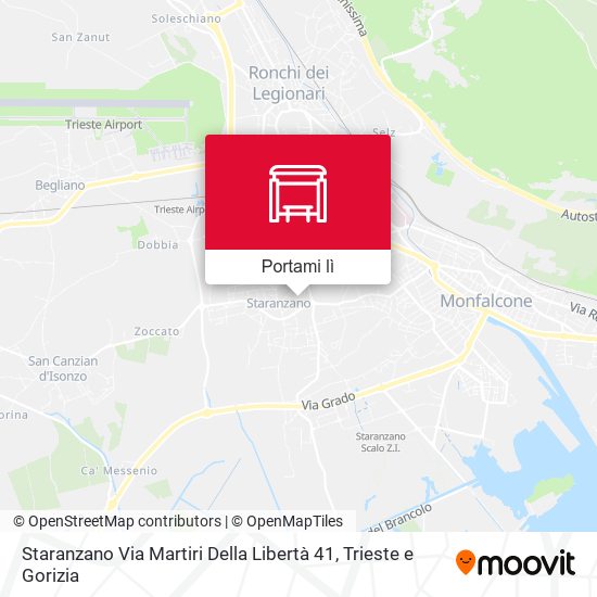 Mappa Staranzano Via Martiri Della Libertà 41
