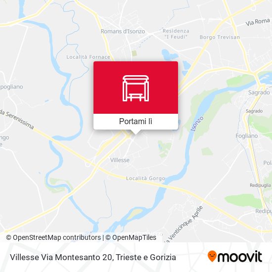 Mappa Villesse Via Montesanto 20