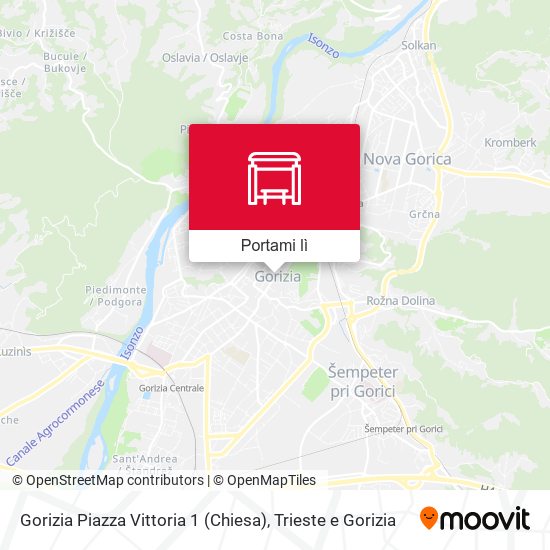 Mappa Gorizia Piazza Vittoria 1 (Chiesa)