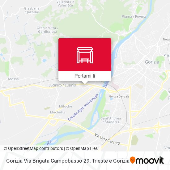 Mappa Gorizia Via Brigata Campobasso 29