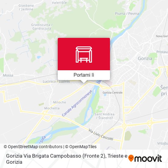 Mappa Gorizia Via Brigata Campobasso (Fronte 2)