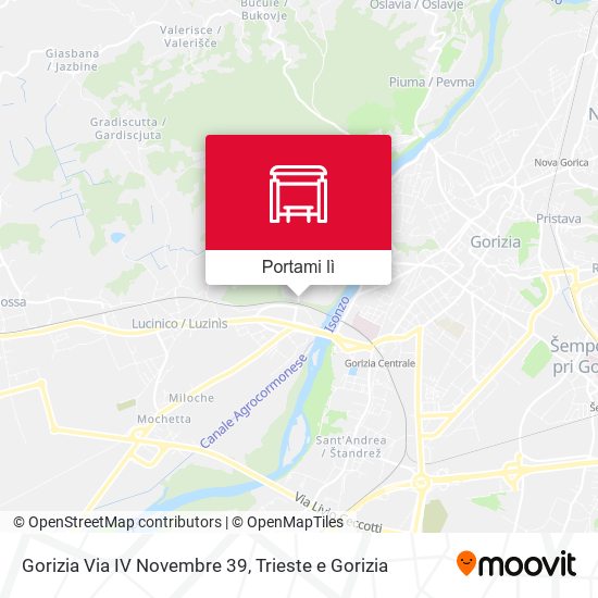 Mappa Gorizia Via IV Novembre 39