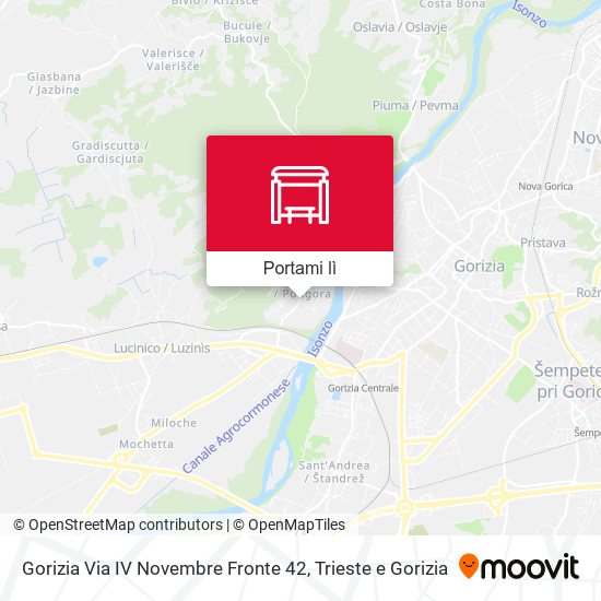 Mappa Gorizia Via IV Novembre Fronte 42